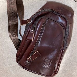 Dark brown mini bookbag Bull Captain